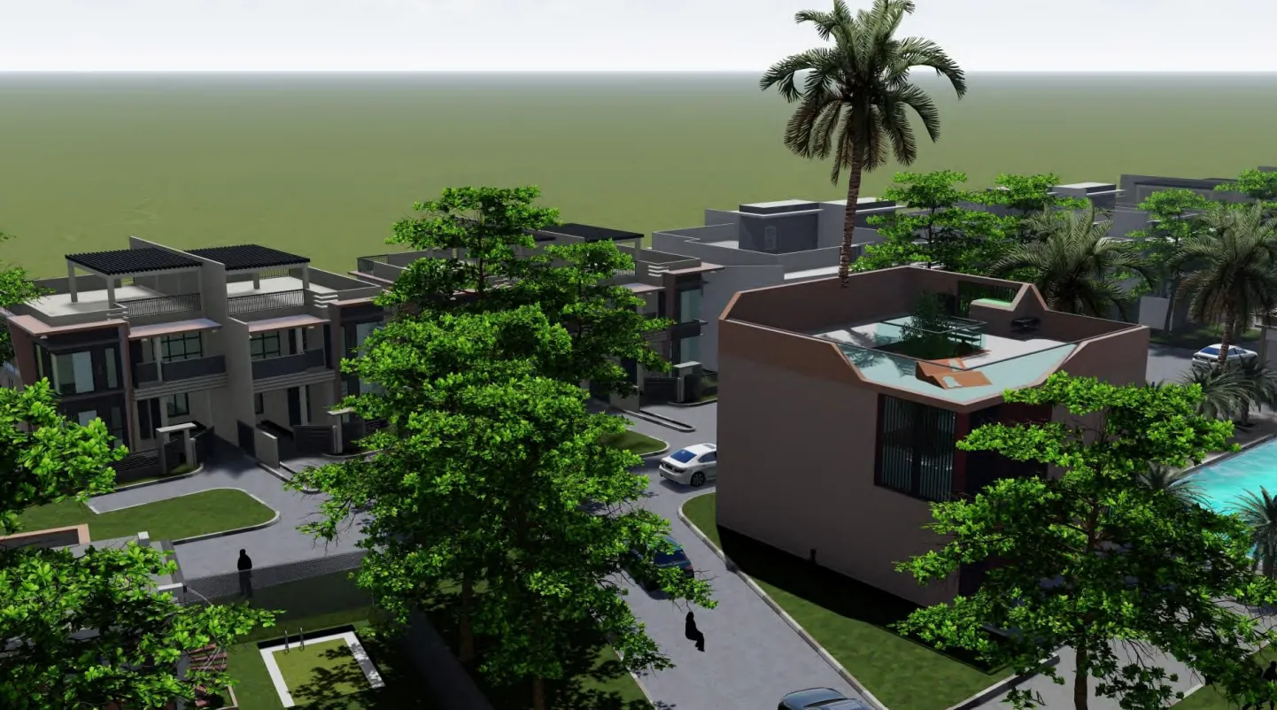 Indicative view of the sea-facing amenity block that houses the residents gym